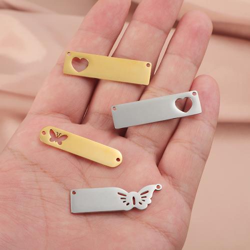 ステンレス鋼のタグ・チャーム

, 304ステンレススチール, ゴールドメッキ, DIY & ダブルホール & くり抜き, 無色, 売り手 パソコン