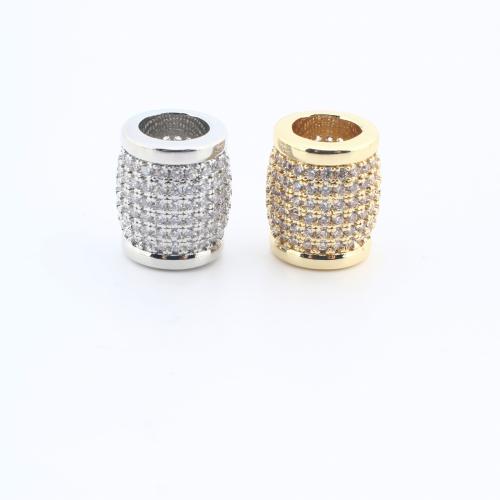 Perles zircon Micro Pave cubes, laiton, Placage de couleur d'or, DIY & pavé de micro zircon, plus de couleurs à choisir Vendu par PC