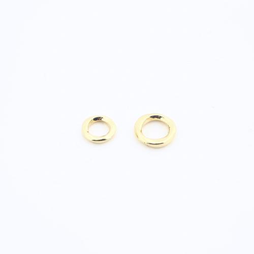 Arandelas de bronce de joyería, metal, chapado en color dorado, Bricolaje, dorado, 10x2x2mm, Vendido por UD