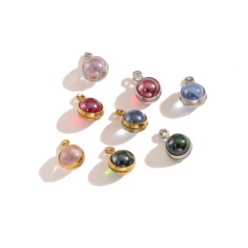 Pendentifs bijoux en cristal, Acier inoxydable 304, avec cristal, Placage, DIY, plus de couleurs à choisir Vendu par sac