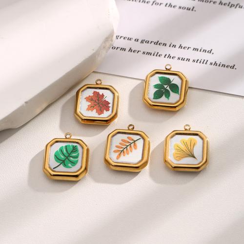 Pendentifs en acier inoxydable émail, Acier inoxydable 304, Placage, DIY, plus de couleurs à choisir Vendu par sac