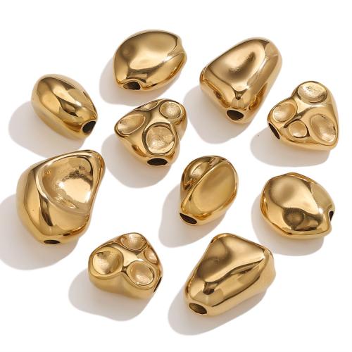 Abalorios de acero inoxidable, acero inoxidable 304, chapado, Bricolaje, más colores para la opción, 10PCs/Bolsa, Vendido por Bolsa