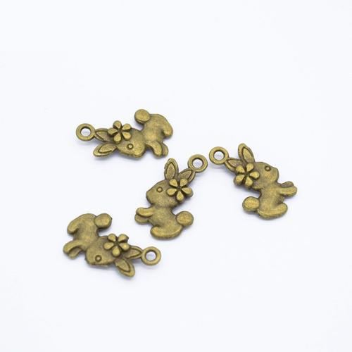 Подвески из цинкового сплава в форме животных, цинковый сплав, Заяц, Другое покрытие, DIY, Много цветов для выбора продается PC