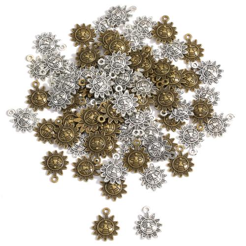 Bijoux pendentifs en Zinc alliage , alliage de zinc, soleil, Placage, DIY, plus de couleurs à choisir Vendu par PC