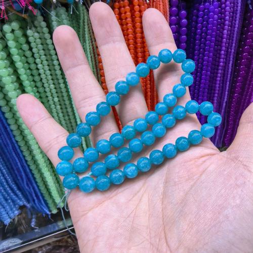 Синтетические бирюзовые бусы, Синтетическая бирюза, DIY, голубой, длина:38 см, продается Strand