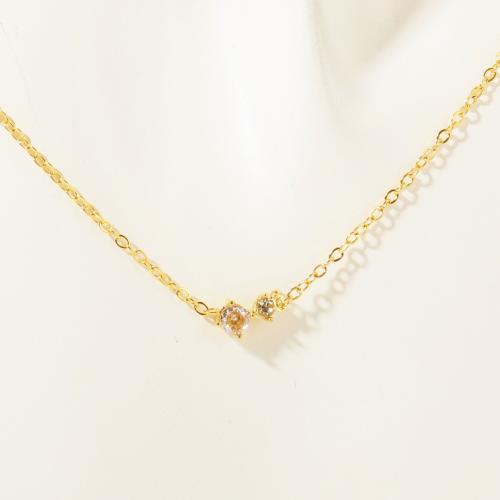 Partículas de acero collar, con Perlas plásticas, con 2.4inch extender cadena, chapado en color dorado, unisexo & micro arcilla de zirconia cúbica, más colores para la opción, longitud:aproximado 16.1 Inch, Vendido por UD