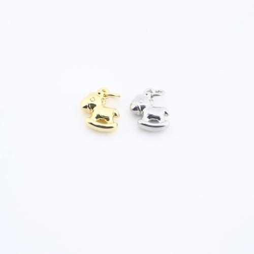 Латунные ювелирные кулоны, Латунь, качалка лошадь, Другое покрытие, DIY, Много цветов для выбора продается PC