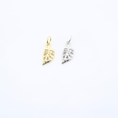 Латунный лист подвески, Латунь, Листок, Другое покрытие, DIY, Много цветов для выбора продается PC