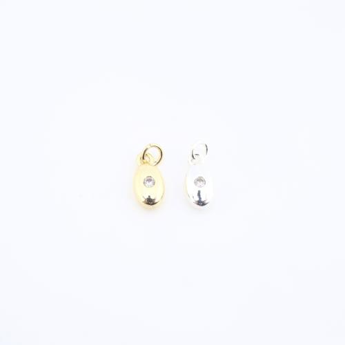 Цирконий Микровымостить латунь подвеска, Латунь, Другое покрытие, DIY & инкрустированное микро кубического циркония, Много цветов для выбора продается PC