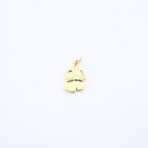 Латунь цветок кулоны, Форма цветка, Другое покрытие, DIY, Золотой продается PC