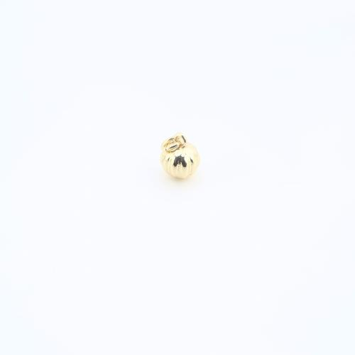 Латунные ювелирные кулоны, Латунь, Круглая, Другое покрытие, DIY, Золотой продается PC