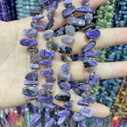 Природные чароита Бусы, Чароит, DIY, разноцветный, 10-15MM, длина:38 см, продается Strand