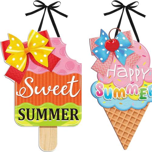 Висячие украшения, деревянный, Мороженое, разные стили для выбора, 2ПК/указан, продается указан