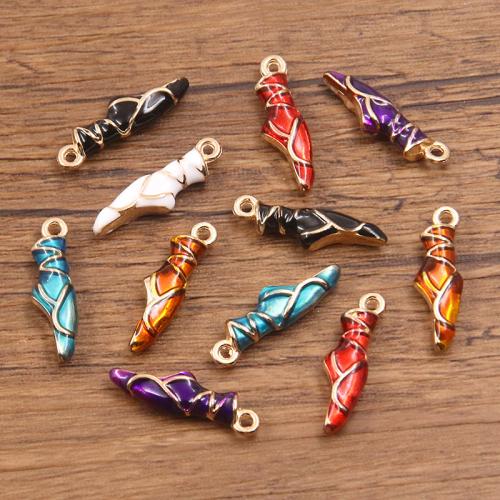 Zink Legierung Emaille Anhänger , Zinklegierung, plattiert, DIY, keine, 10PCs/Tasche, verkauft von Tasche