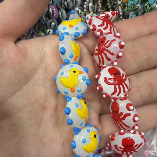 бисеры в форме животных, Лэмпворк, рука рисунок., DIY, Много цветов для выбора, 19mm, продается PC