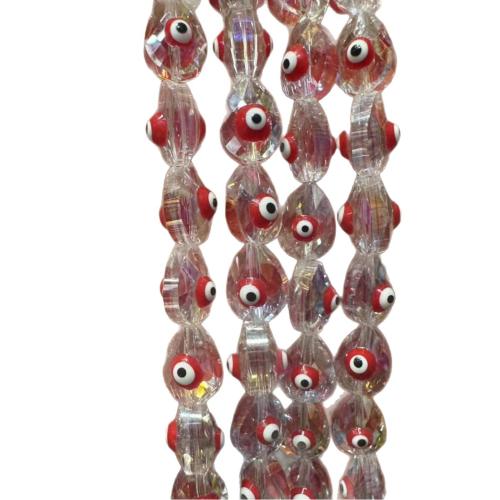 Perles de Murano Evil Eye, chalumeau, dessiné à la main, DIY, plus de couleurs à choisir Vendu par sac[