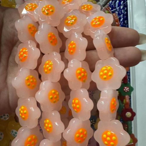 Flower Lampwork Beads, DIY & enamel 20mm [