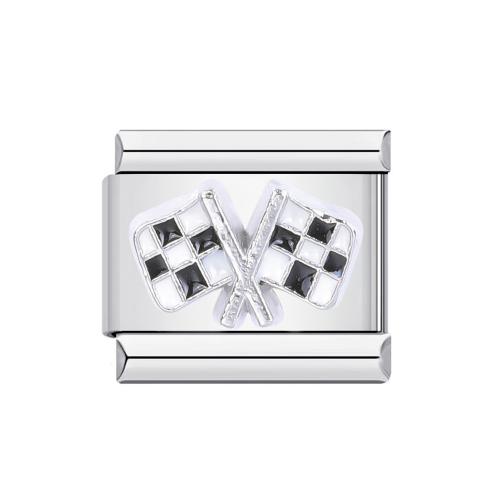 Итальянский шарм браслеты, Нержавеющая сталь 304, DIY & разные стили для выбора & эмаль 10ПК/сумка, продается сумка