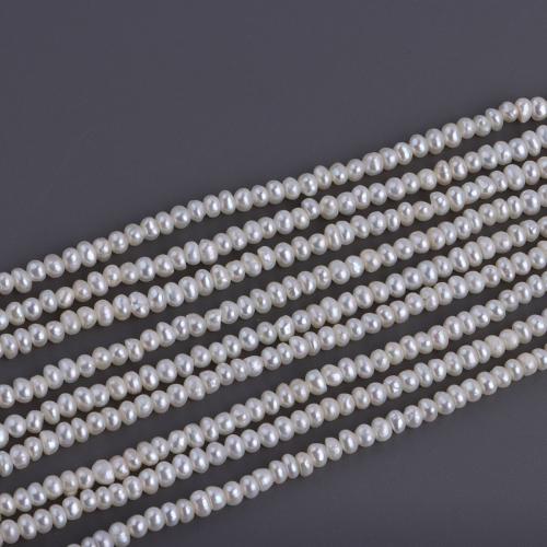 Пресноводные свободные жемчуг, Пресноводные жемчуги, Рисообразная, DIY, белый, 3-3.5mm, длина:36 см, продается Strand