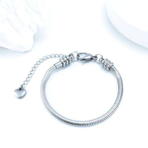 acero inoxidable 304 Pulsera, cadena de la serpiente & para mujer, color original, Vendido por UD