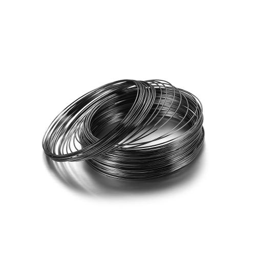 Iron Bangle Wire, plated, DIY 0.6mm, Inner Approx 60mm 