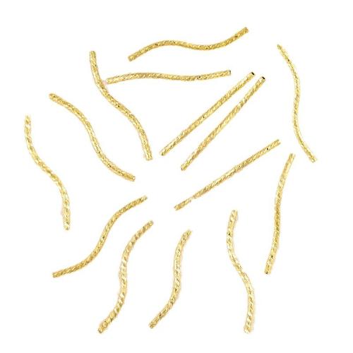 цинковый сплав изогнутые бусины-трубки, Другое покрытие, DIY & разный размер для выбора, Много цветов для выбора, 50ПК/сумка, продается сумка