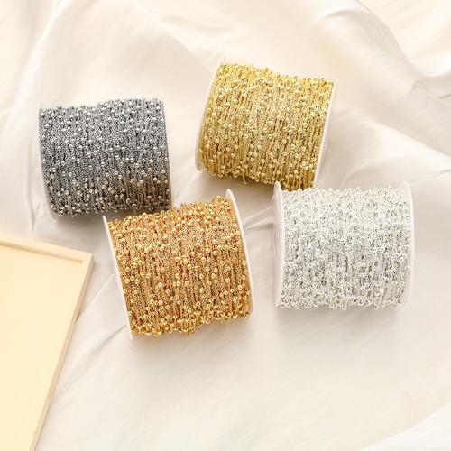 Cadena Decorativa de Metal, chapado, Bricolaje & diverso tamaño para la opción, más colores para la opción, 5m/Bolsa, Vendido por Bolsa