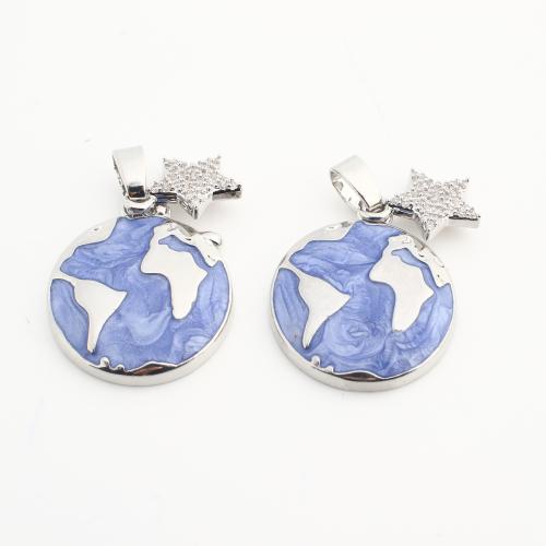 Кристалл латунь подвески, Латунь, с Кристаллы, Круглая, Другое покрытие, DIY, разноцветный, 20ПК/сумка, продается сумка