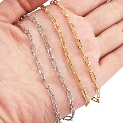 Stainless Steel Chain Jewelry, 304 Stainless Steel, plated, DIY 