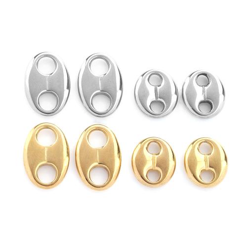 Stainless Steel Charm Connector, 304 Stainless Steel, plated, DIY 