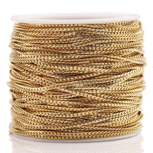 Cadena de serpiente de acero inoxidable, acero inoxidable 304, chapado, Bricolaje, más colores para la opción, 10m/Bolsa, Vendido por Bolsa