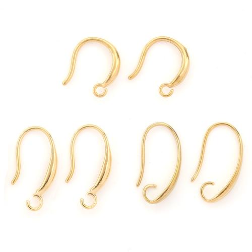Stainless Steel Hook Earwire, 316 Stainless Steel, gold color plated, DIY 