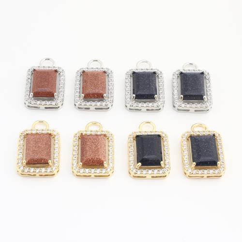 Pendentifs strass en laiton, avec verre, Motif géométrique, Placage, DIY & avec strass, plus de couleurs à choisir Vendu par sac