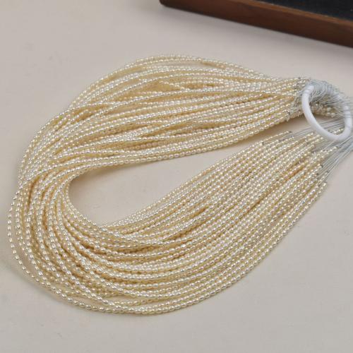 Бусины из искусственного пресноводного жемчуга в форме риса, Пресноводные жемчуги, Рисообразная, DIY, белый, 约2.5mm, длина:38 см, продается Strand