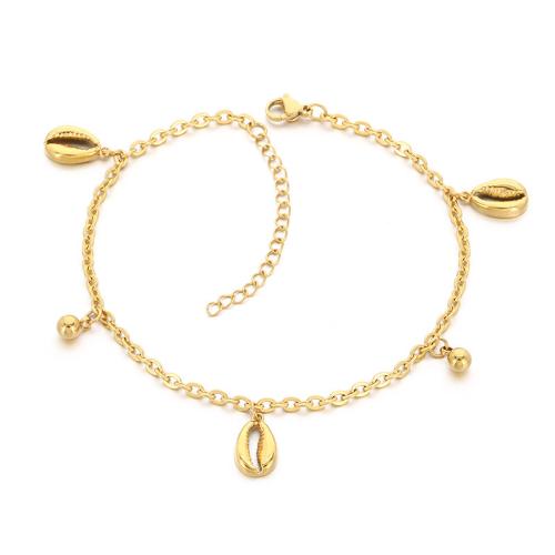 Ножные браслеты ювелирные изделия из нержавеющей стали, титан, плакирован золотом, разные стили для выбора & Женский, продается PC