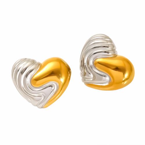 Stainless Steel Stud Earring, 304 Stainless Steel, plated & for woman 