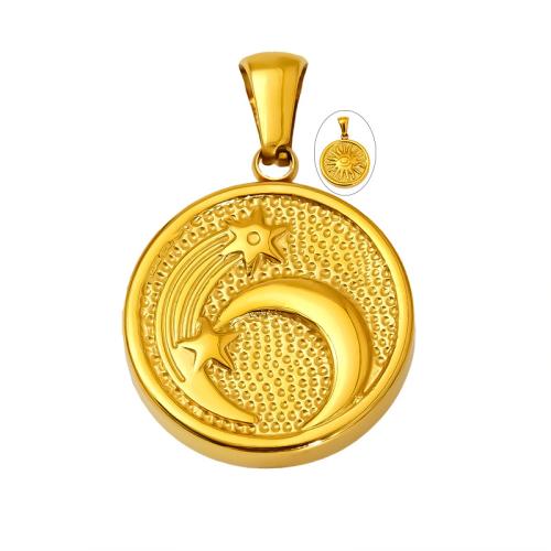 Stainless Steel Pendants, 304 Stainless Steel, gold color plated, DIY 