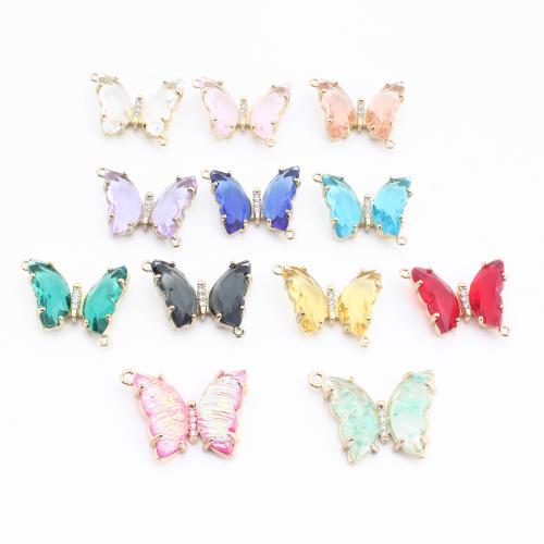 смоляной разъем со стразами, Латунь, с канифоль, бабочка, Другое покрытие, DIY, Много цветов для выбора, продается PC