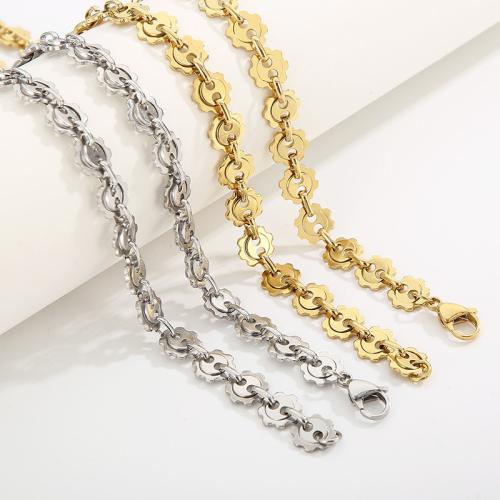 Acier titane Collier et bracelet, Placage, unisexe & styles différents pour le choix, Vendu par PC