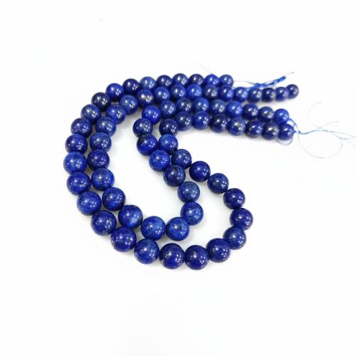 Natürlichen Lapislazuli Perlen, rund, DIY, keine, beads length 10-11mm, Länge:ca. 38 cm, verkauft von Strang