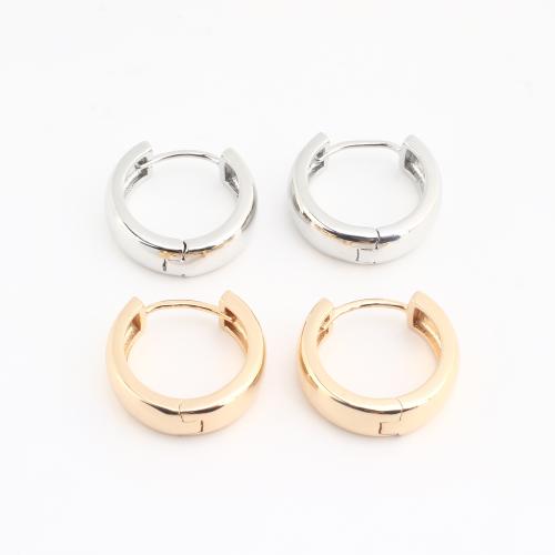 metal Anilla Aro Pendiente, chapado, Joyería & para mujer, más colores para la opción, 20PCs/Bolsa, Vendido por Bolsa