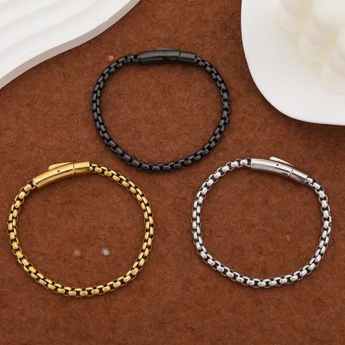 304 Stainless Steel Bracelet, plated, fashion jewelry & for man 