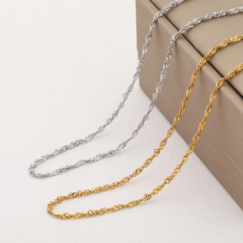 Acier inoxydable 304 collier, Placage, bijoux de mode & pour femme, plus de couleurs à choisir Vendu par lot