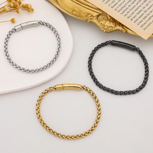 304 Stainless Steel Bracelet, Vacuum Ion Plating, fashion jewelry & Unisex 