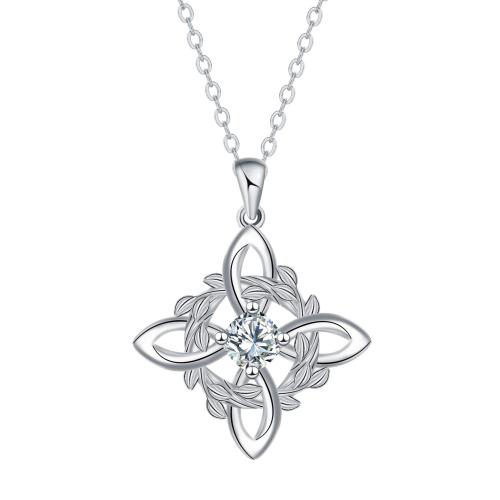 Корень Циркон Микро вымощает латунь ожерелье, Латунь, с цепь из нержавеющей стали, с 5cm наполнитель цепи, Платиновое покрытие платиновым цвет, Овальный цепь & инкрустированное микро кубического циркония & Женский длина:Приблизительно 45 см, продается Strand