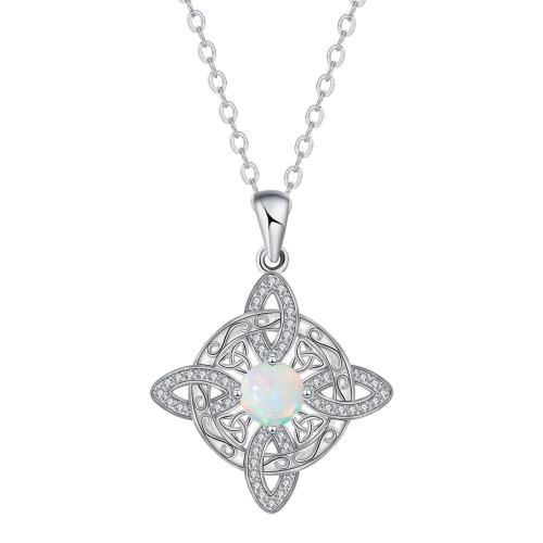 Cubic Zircon Micro Pave Brass Necklace, with stainless steel chain, with 5cm extender chain, platinum color plated, oval chain & micro pave cubic zirconia & for woman Approx 45 cm 