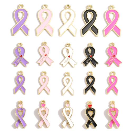 Zinc Alloy Enamel Pendants, gold color plated, DIY 