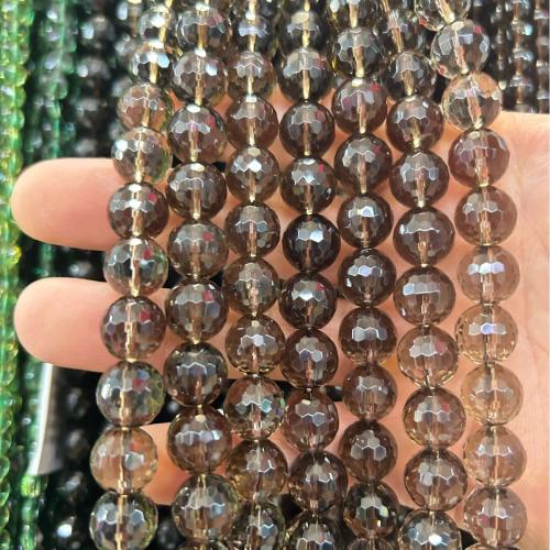 Natural Smoky Quartz Beads, Round, polished, DIY & faceted Approx 38 cm 