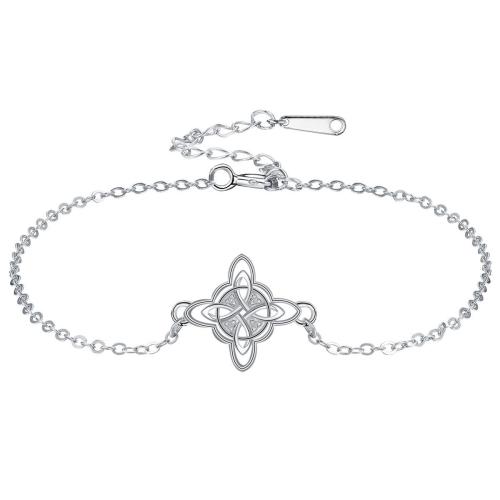 キュービックジルコニアマイクロパヴェブラスブレスレット, 銅, とともに ステンレス スチール チェーン, とともに 4cm エクステンダチェーン, シルバーメッキ, 調節の可能性がある & 楕円形の鎖 & マイクロパヴェジルコニア & 女性用 長さ:約 17 センチ, 売り手 ストランド