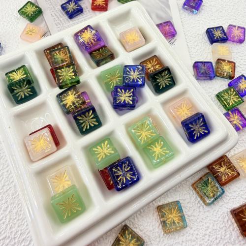 Lampwork Beads, Square, DIY Approx 1mm 